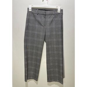 J. Crew trouser pants preppy academia plaid flare leg business casual women 6